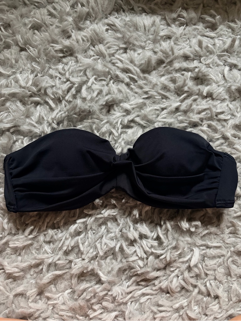Victoria's Secret Black Strapless Bandeau Bikini Top